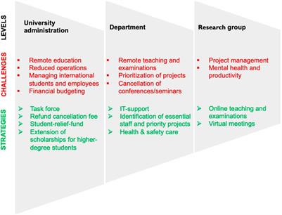 Organizational Level Responses to the COVID-19 Outbreak: Challenges, Strategies and Framework for Academic Institutions